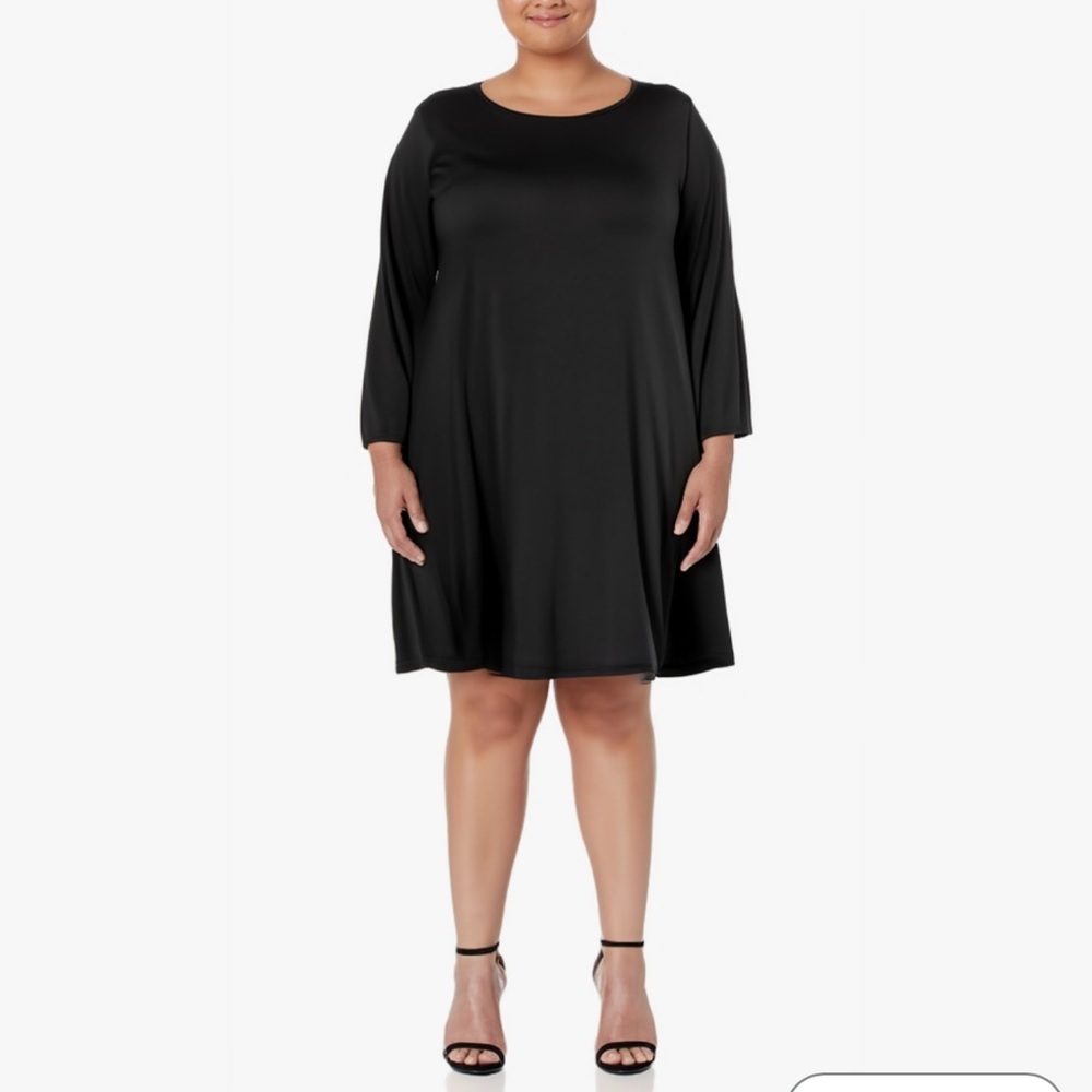 Elegant Black A-Line Dress